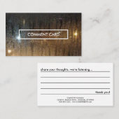 Herbstregenkommentar Visitenkarte (Vorne/Hinten)