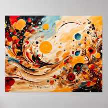 Herbstreihe im Abstrakten Stil