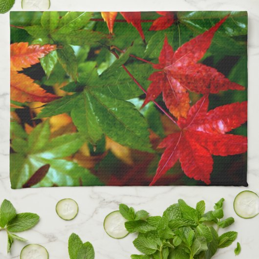 Herbstrennen Geschirrtuch (Gefaltet)