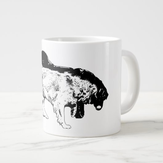 Herbstrivalität beim ersten Licht Jumbo-Tasse (Vorderseite Rechts)
