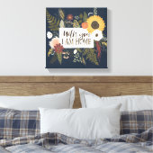 Herbstromane III | Mit Ihnen bin ich Zuhause Leinwanddruck (Insitu (Schlafzimmer))