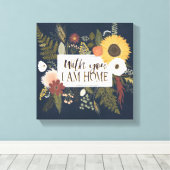 Herbstromane III | Mit Ihnen bin ich Zuhause Leinwanddruck (Insitu (Holzboden))