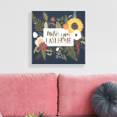 Herbstromane III | Mit Ihnen bin ich Zuhause Leinwanddruck (Insitu (Wohnzimmer))