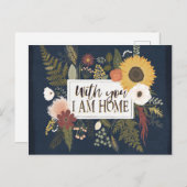 Herbstromane III | Mit Ihnen bin ich Zuhause Postkarte (Vorne/Hinten)