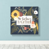 Herbstromane IV | Wir gehören zusammen Leinwanddruck (Insitu (Holzboden))