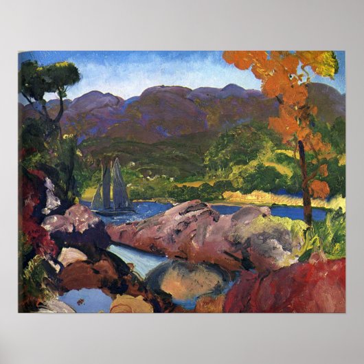 Herbstromane von George Bellows (1916) Poster (Vorne)