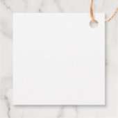 Herbstromanische Arch-Blumenhochzeit Geschenkanhänger (Rückseite)