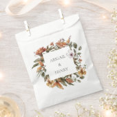 Herbstromanische Arch-Blumenhochzeit Geschenktütchen (Ausgeschnitten)