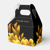 Herbstromantik Imitate gold & schwarz-floral geome Geschenkschachtel (Rückseite)