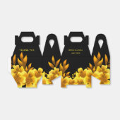 Herbstromantik Imitate gold & schwarz-floral geome Geschenkschachtel (Ungefaltet)