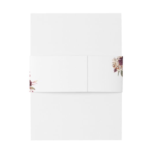 Herbstromantische Hochzeit mit Wasserfarben Einladungsbanderole (Rückseitenbeispiel)