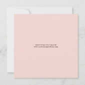 Herbstromantische Hochzeitsfeier Wasserfarben Einladung (Rückseite)