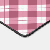 Herbstrosa Checkered Desk Mat Schreibtischunterlage (Ecke)