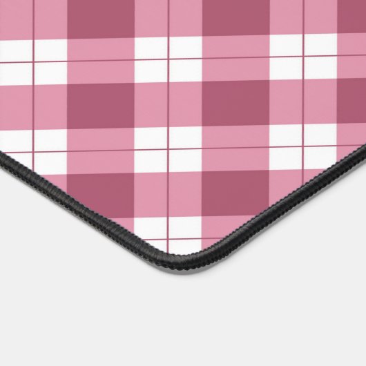 Herbstrosa Checkered Desk Mat Schreibtischunterlage (Ecke)