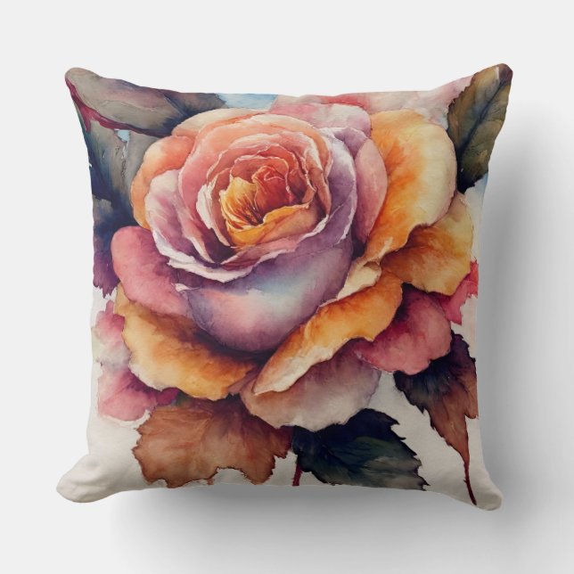 HerbstRose Kissen (Vorderseite)