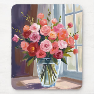 Herbstrosenstrauß Floral Herbst Mousepad