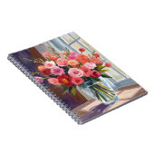 Herbstrosenstrauß Floral Herbst Notizblock (Rechte Seite)