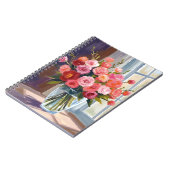 Herbstrosenstrauß Floral Herbst Notizblock (Linke Seite)