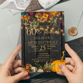 Herbstrostige Blume rustikaler Chic 60 sagenhafte  Einladung