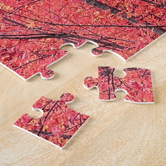 Herbstrot - Herbstbaume Puzzle (Seite)