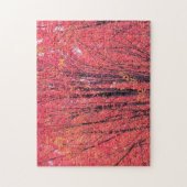 Herbstrot - Herbstbaume Puzzle (Vertikal)