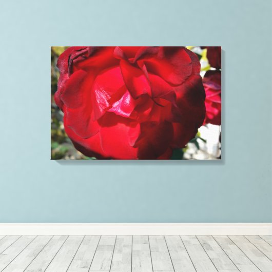 Herbstrot Leinwanddruck (Insitu (Holzboden))