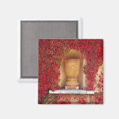 Herbstrot, Neuseeland Magnet (Vorderseite/Rückseite)