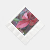 Herbstrot Serviette (Ecke)