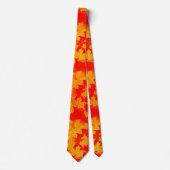 Herbstrot und goldenes Blätter Muster Krawatte (Vorderseite)