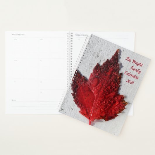 Herbstrote Blätter Planer (Anzeige)