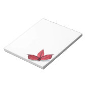 Herbstrote Blume Notizblock (Rotiert)