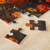 Herbstrounder mit Pumpkins Puzzle (Seite)