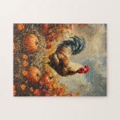 Herbstrounder mit Pumpkins Puzzle (Horizontal)