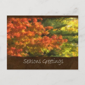 Herbstrückgang 7 Frohe Festtage Feiertagspostkarte