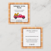 Herbstrückgang in den Primärländern Quadratische Visitenkarte (Vorne/Hinten)