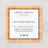 Herbstrückgang in den Primärländern Quadratische Visitenkarte (Rückseite)