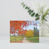 Herbstrückgang Postkarte (Stehend Vorderseite)