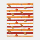 Herbstrückgänge fallen Personalisiert weg Fleecedecke (Vorderseite)