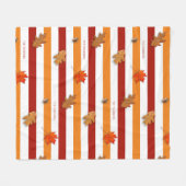 Herbstrückgänge fallen Personalisiert weg Fleecedecke (Vorderseite (Horizontal))