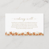 Herbstrückgänge Herbst Brautparty wünschenswert Begleitkarte (Vorderseite)