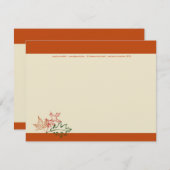 Herbstrückgänge Mitteilungskarten (Vorne/Hinten)