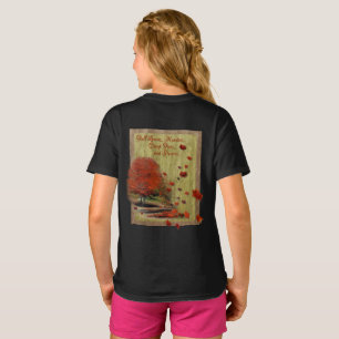 Herbstrückläufige Blätter Landschaft T-Shirt