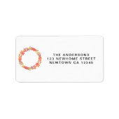 HerbstRücksendeadresse Adressaufkleber (Vorne)