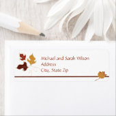 HerbstRücksendeadressen-Aufkleber (Insitu)