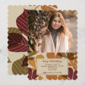 Herbstrückstand Foto 2 Einladung (Vorne/Hinten)