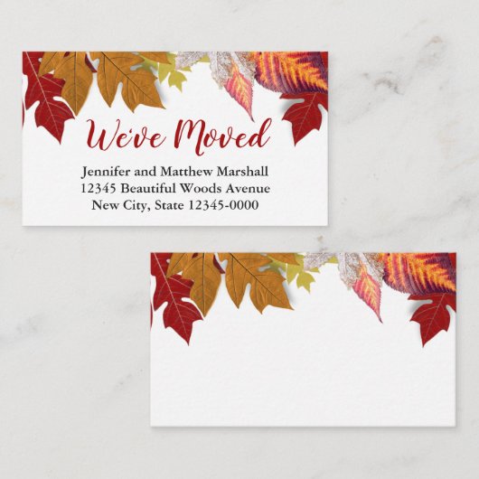 Herbstrückstände - Ankündigung Begleitkarte (Vorne/Hinten)