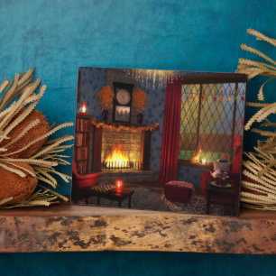 Herbstruhige Plaque Fotoplatte