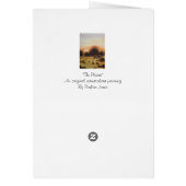 Herbstrustikale Landschaftskarte (Hinten)