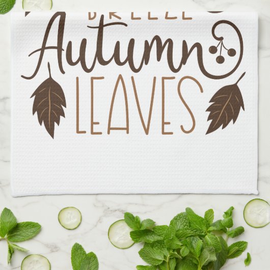 Herbstrutsche Geschirrtuch (Gefaltet)