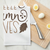 Herbstrutsche Geschirrtuch (Viertel Falte)